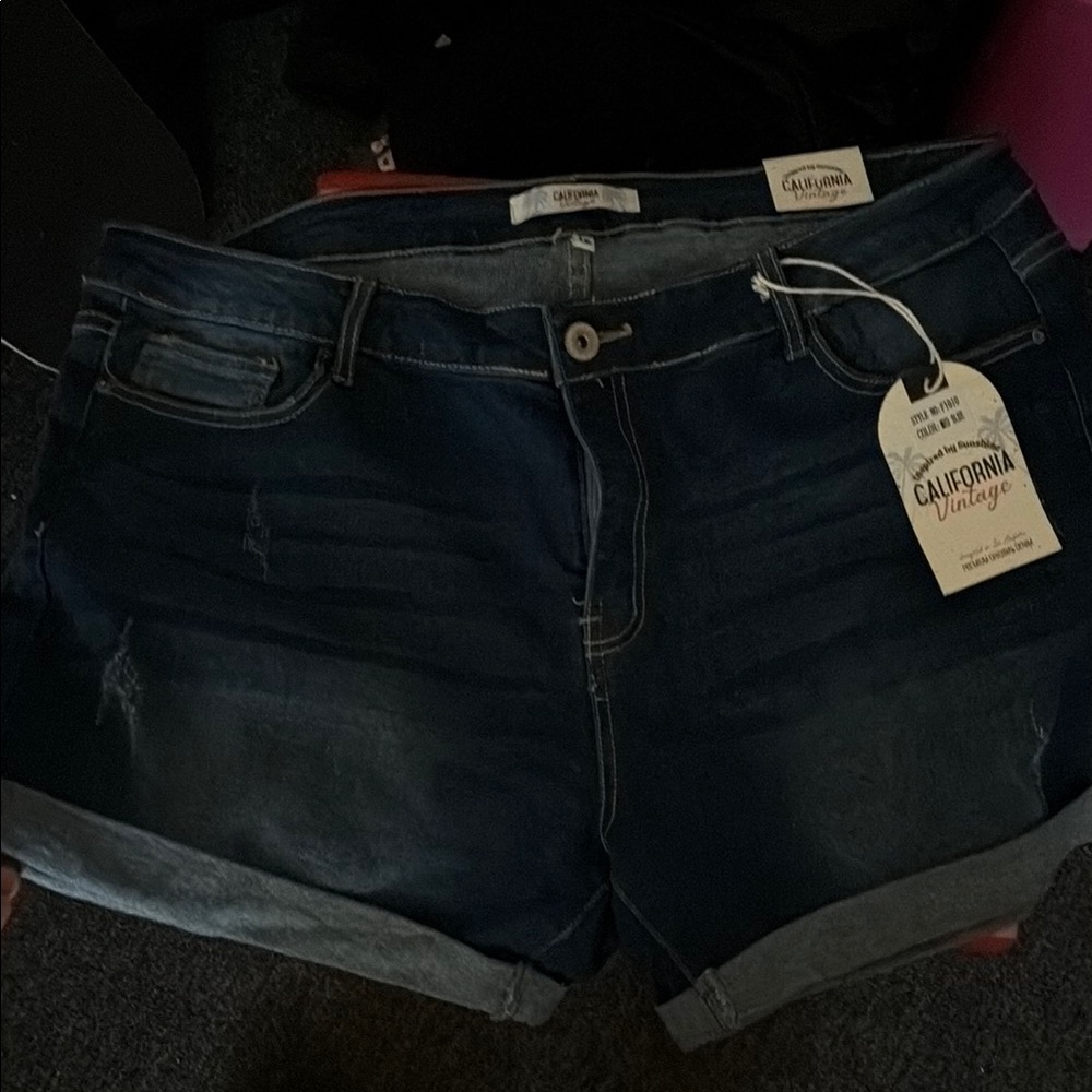 Women's Blue Denim Shorts